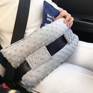 Seat Belt Pillow- Post Surgery, Ultra Soft, Hysterectomy, Mastectomy, Heart